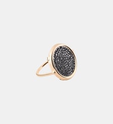 Bague en or rose et diamants noirs Ginette Ny