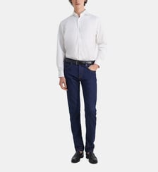 Chemise droite unie en coton Figaret