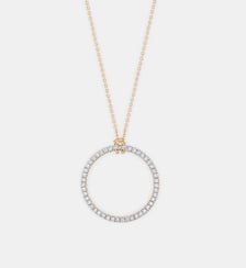 Collier en or rose et mini diamants Ginette Ny
