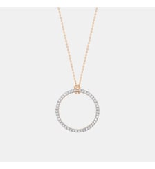 Chaine en or rose et mini diamants Ginette Ny