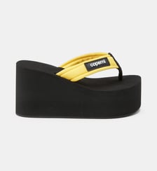 Tongs compensées signature Coperni