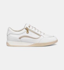 Baskets basses signature en cuir zippée Geox