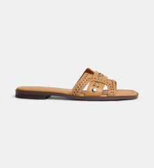 Mules plates Holly studs cuir  Bibi Lou