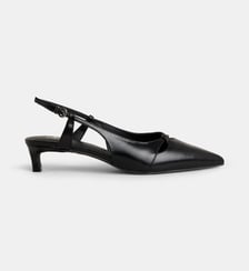 Escarpins slingback kitten Blandine découpes cuir Galeries Lafayette