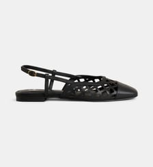 Ballerines slingback plates ajourées Bettina cuir Galeries Lafayette