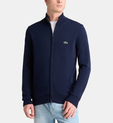 Gilet droit zippé coton Lacoste