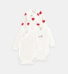 Lot de 3 bodies en coton Petit Bateau