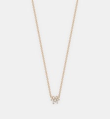 Collier en or rose et mini diamants  Ginette Ny