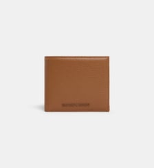 Porte-monnaie griffe cuir grainé Emporio Armani