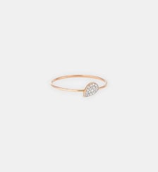 Bague en or rose et diamants Ginette Ny