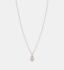 Collier en or rose et mini diamants Ginette Ny