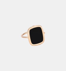 Bague en or rose et onyx Ginette Ny