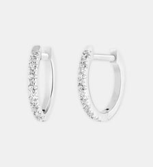 Créoles en or blanc et diamants Ginette Ny