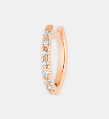 Créole en or rose et diamants Ginette Ny