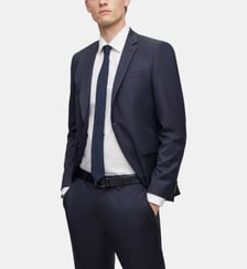 Veste de costume extra slim en twill de laine vierge BOSS