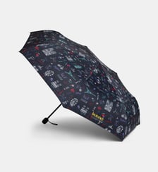 Parapluie 3 sections Collection Tour Eiffel toile et poignée recyclées Isotoner
