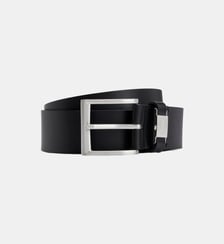 Ceinture large en cuir plaque signature  BOSS
