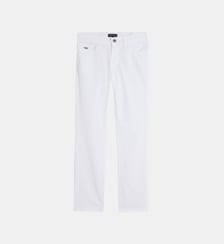 Pantalon chino siglé en gabardine de coton mélangé Emporio Armani Junior