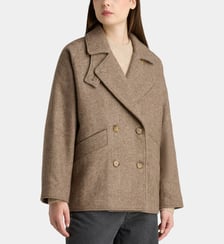 Manteau caban court Turner laine recyclée Galeries Lafayette