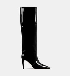 Bottes à talons en cuir signature Paris Texas