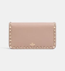 Pochette À Bandoulière Chaîne Rockstud En Veau Grainé Valentino Garavani