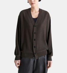 Cardigan droit en laine mélangée mixte Lemaire