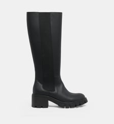 Bottes hautes Geneviève crantées et zippées Studio Celeste