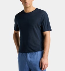 T-shirt droit uni Rishuni en lin européen™ Galeries Lafayette