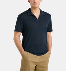 Polo droit léger Rolin en lin européen™ Galeries Lafayette