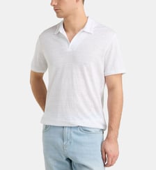 Polo droit léger Rolin en lin européen™ Galeries Lafayette