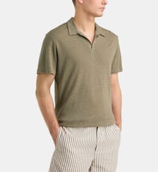 Polo droit léger Rolin en lin européen™ Galeries Lafayette