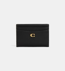 Porte-cartes griffé cuir Coach