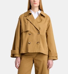 Trench court Arius Twill coton mélangé femme Galeries Lafayette