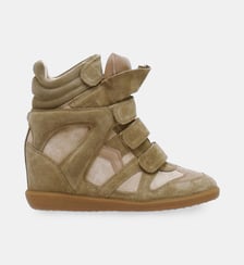 Baskets montantes Classic Bekett en cuir fermeture scratch Isabel Marant