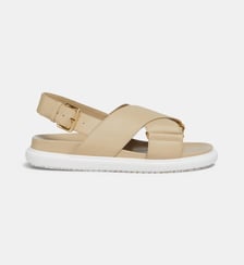 Sandales plates Fussbett en cuir Marni