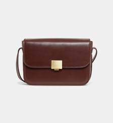 Sac à main rigide caméra Charly en cuir lisse Galeries Lafayette
