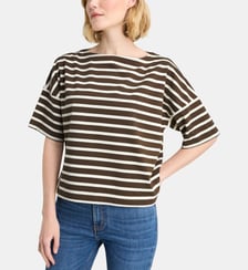 T-shirt marinière ample Audierne en coton bio Galeries Lafayette