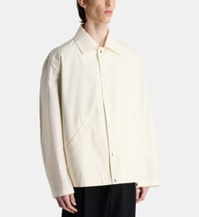 Veste droite en popeline de coton Jil Sander