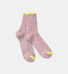 Chaussettes classiques Sara finition fluo en coton mélangé Royalties