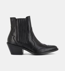 Bottines santiags Carrie en cuir daim Mellow Yellow