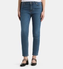 Jean court Slim New coton bio Galeries Lafayette