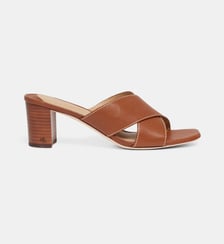 Mules à talons Freddi en cuir Lauren Ralph Lauren