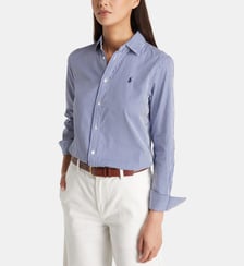 Chemise droite rayures en coton Polo Ralph Lauren
