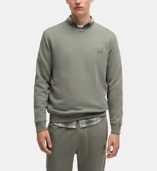 Sweat modèle Westart ample coton molleton patch logo BOSS