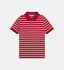 Polo droit flag en coton piqué Tommy Hilfiger
