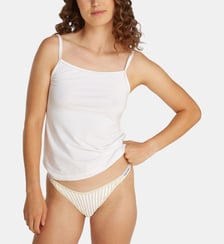 String thong Modern Logo en coton mélangé Calvin Klein