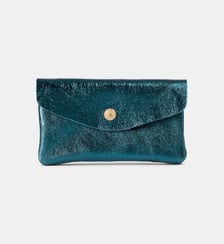 Pochette Twin en cuir irisé Les Cléias