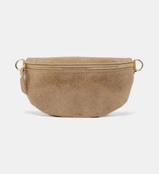 Sac banane cuir grainé brillant Les Cléias