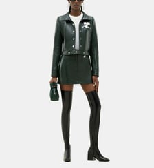 Veste courte Vinyle droite coton mélangé Courrèges