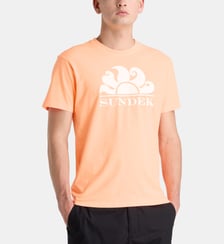 T-shirt droit signature en coton Sundek